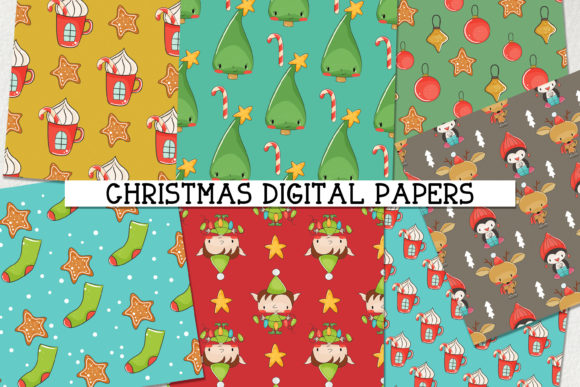 Christmas Kid’s Digital Papers: A Creative Resource for Modern Designers
