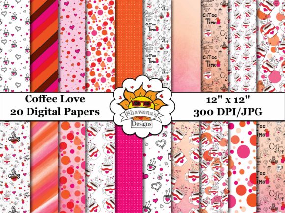 Coffee Love Seamless Digital Paper: A Creative Solution for Digital Scrapbooking and More