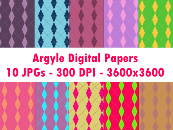 Exploring the Versatility of Colorful Argyle Digital Papers