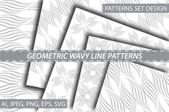 Geometric Wavy Line Pattern: A Versatile Design for Modern Creativity