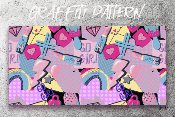 Graffiti Pattern. Urban Lifestyle. Vector