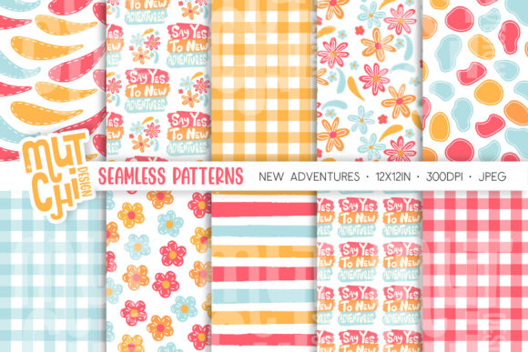 New Adventures Colorful Digital Papers: A Versatile Resource for Creative Projects