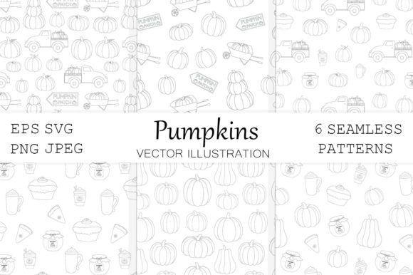 Pumpkin Graphic Pattern: Harvest Graphic for Creative Projects