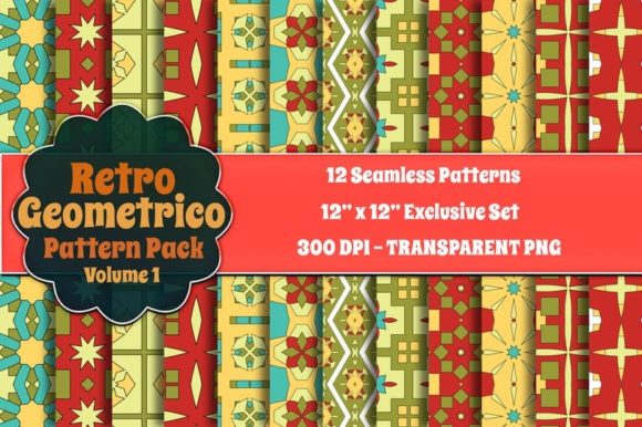 Retro Geometrico Design Digital Paper: A Creative Revolution for Modern Crafters