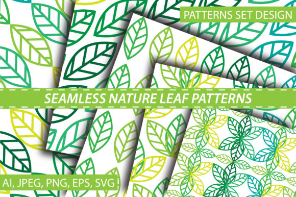 Seamless Nature Leaf Pattern