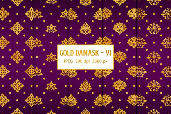 Violet Damask Backgrounds: Elegant Digital Design