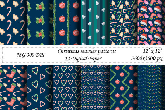 Watercolor Wrapping Paper, Christmas